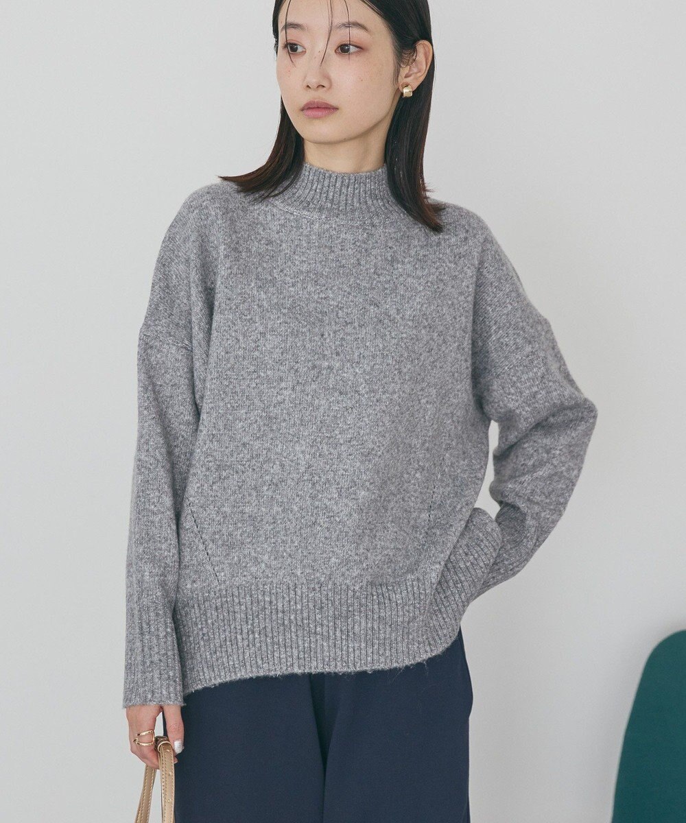 AMERICAN HOLIC モックネックコクーンニットプルオーバー 