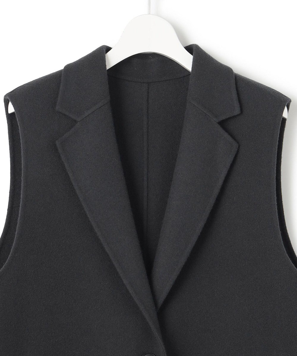 23区 ウールリバー ロング ジレ 