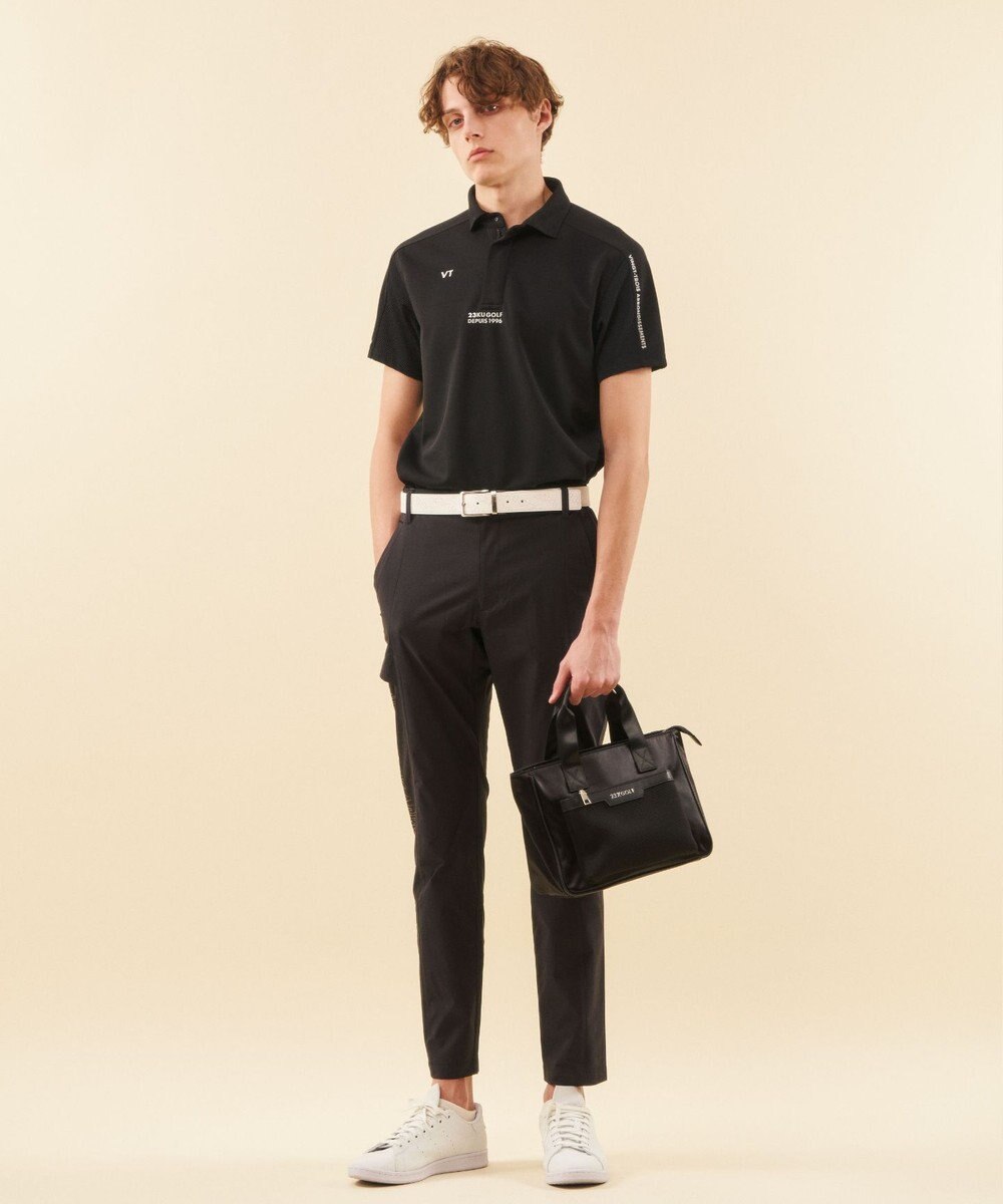 23区GOLF 【MEN】【吸水速乾】ポンチコンビ ポロシャツ 