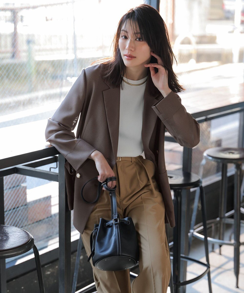 ANY SIS シアーメッシュ ダブルジャケット 