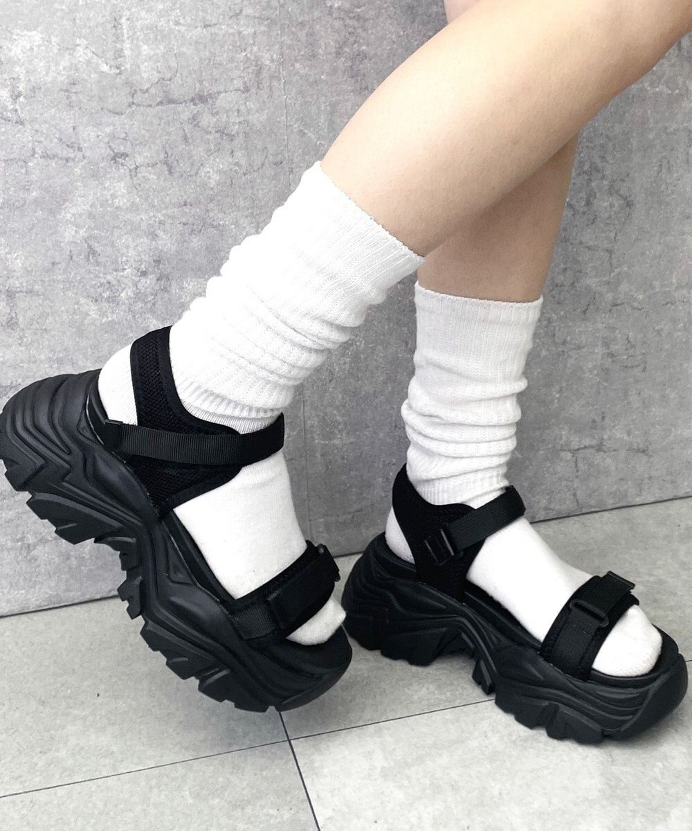 WEGO 【S～XLサイズ】厚底ダッドスポーツサンダル 