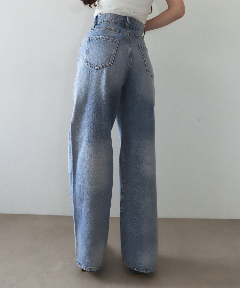 WEGO 【XS～Lサイズ展開/美脚】ストレートデニムパンツ 