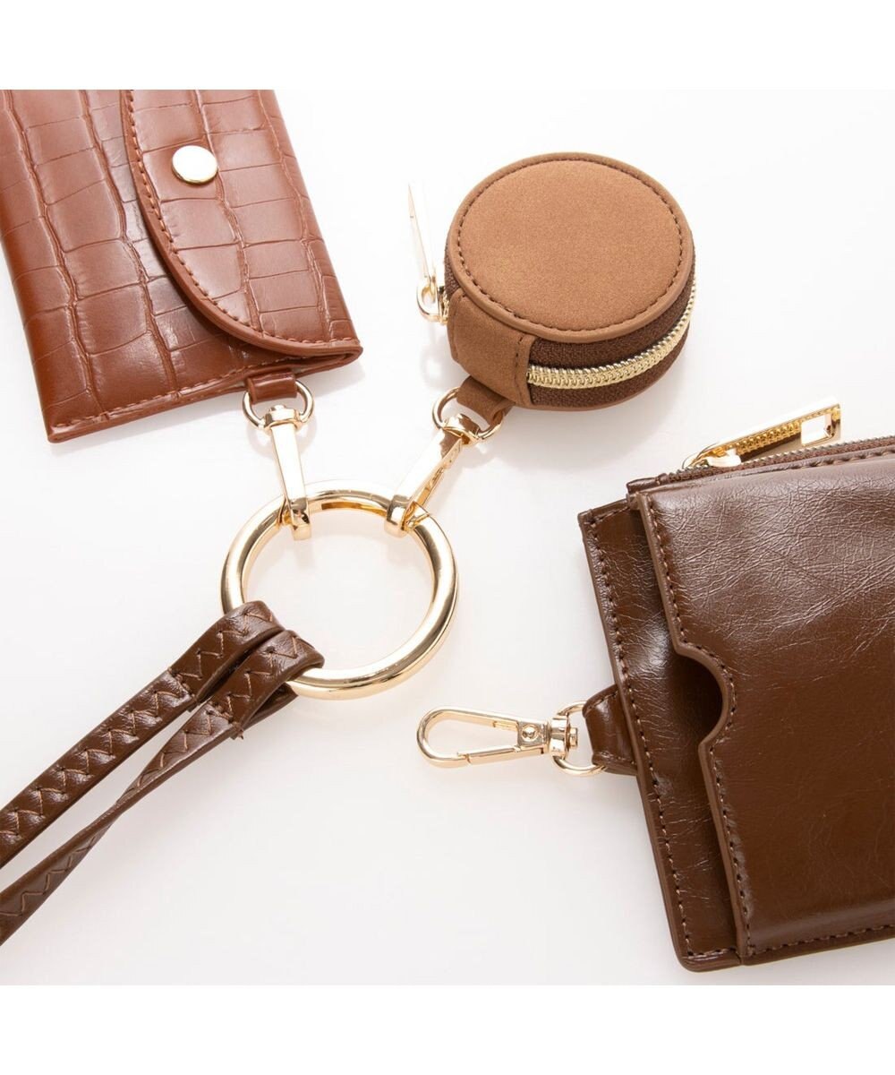 UNBILLION cachecache コンビ素材多機能スマホショルダー 