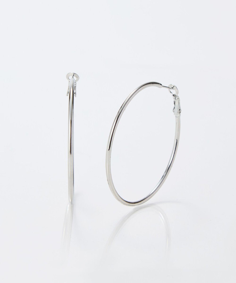 Phoebe 【金属アレルギー対応】ライトフープピアス　シルバー/ステンレス/大振り 