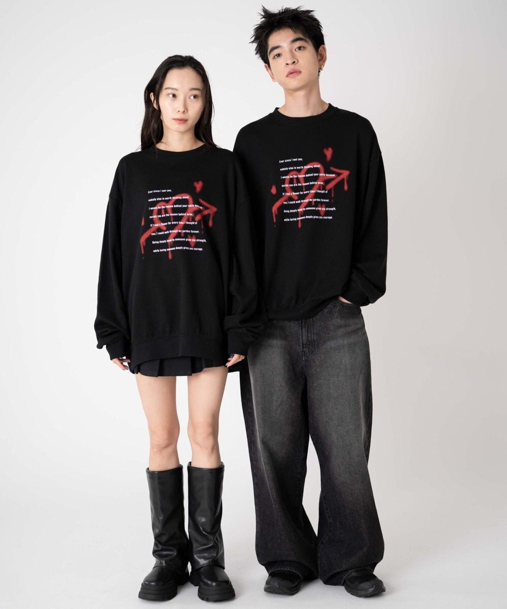 WEGO 【ユニセックス着用ITEM/SMLサイズ展開】アソートグラフィックプルオーバー2 