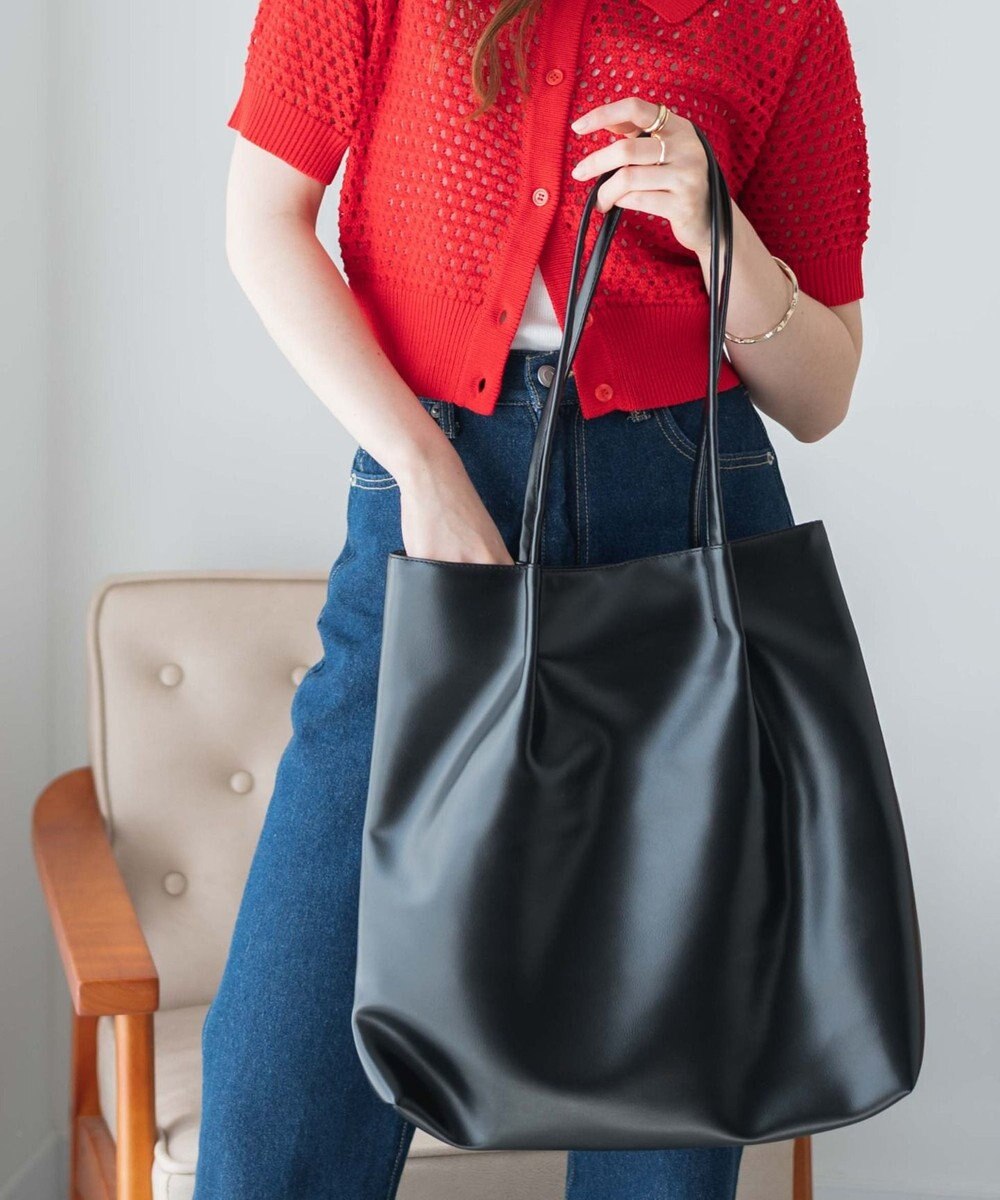 WEGO タックデザイントートバッグ 