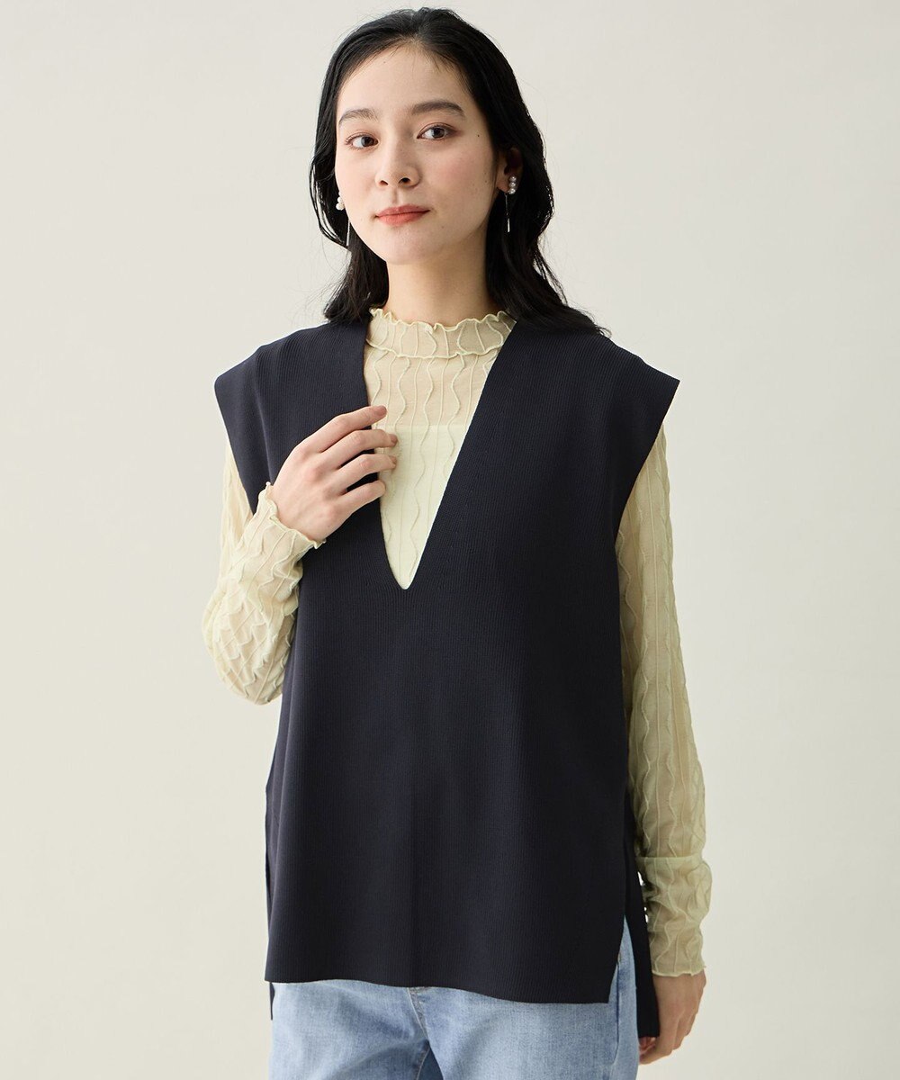 ANY Vネックニットベスト 