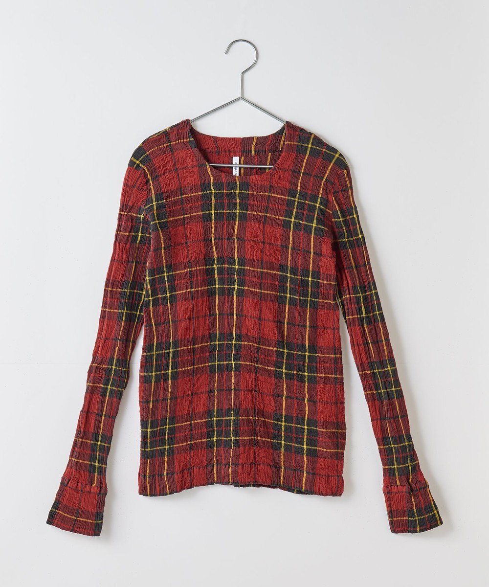 crêprie tsumori chisato creperie LONG SLEEVES T-SHIRT -TARTAN CHECK クレプリ タータンチェック長袖Tシャツ 