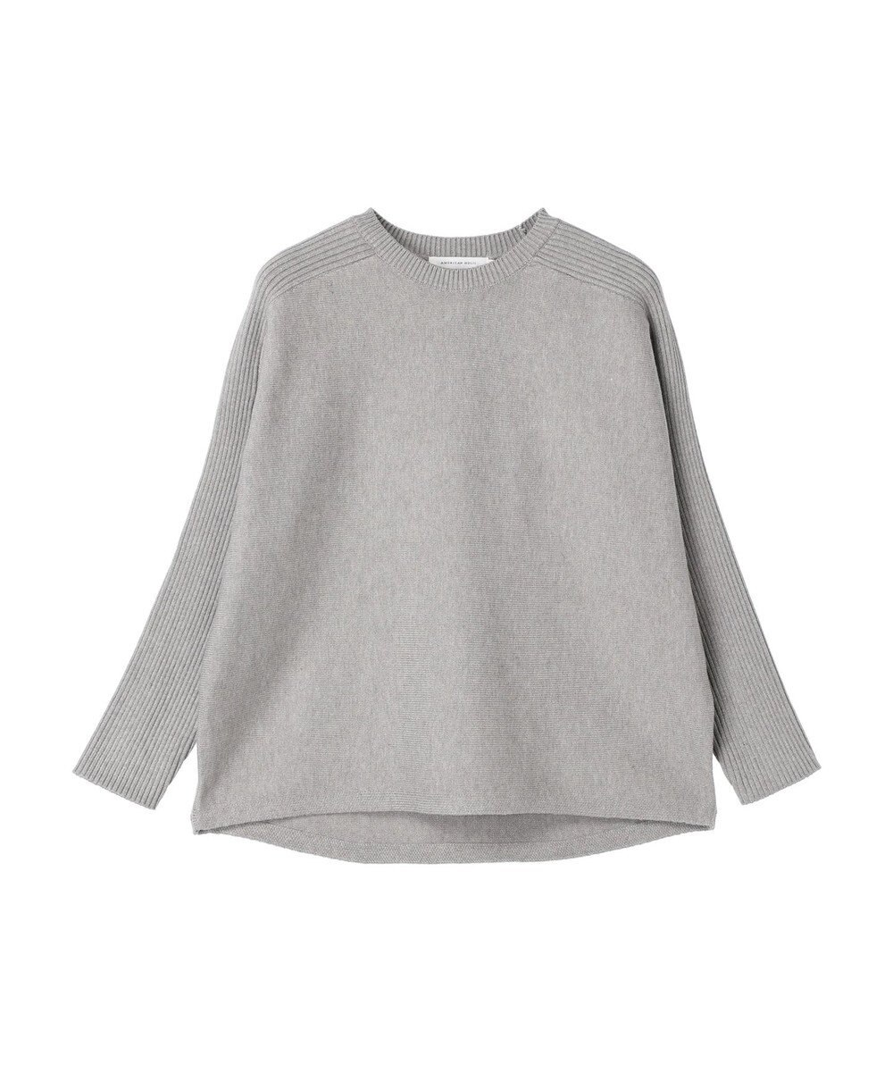 AMERICAN HOLIC バイパチ袖リブラグランニットプルオーバー 