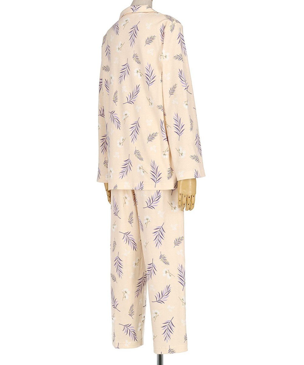 Wing パジャマ 長袖 長ズボン 綿100％ スムース素材 レディース EP5065 ウイング／ワコール 