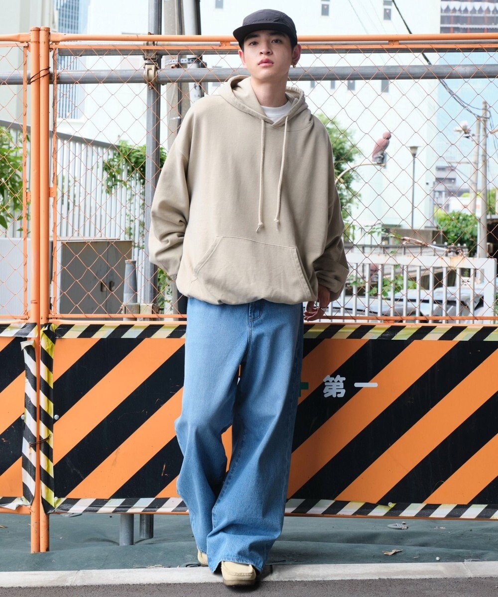 WEGO アシッドウォッシュバルーンパーカー 