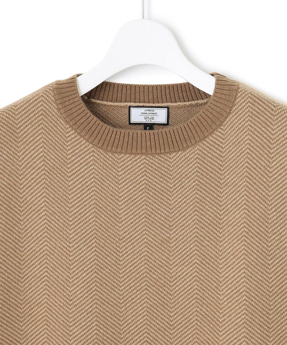 J.PRESS YORK STREET 【WOMEN】ヘリンボーンニットベスト 