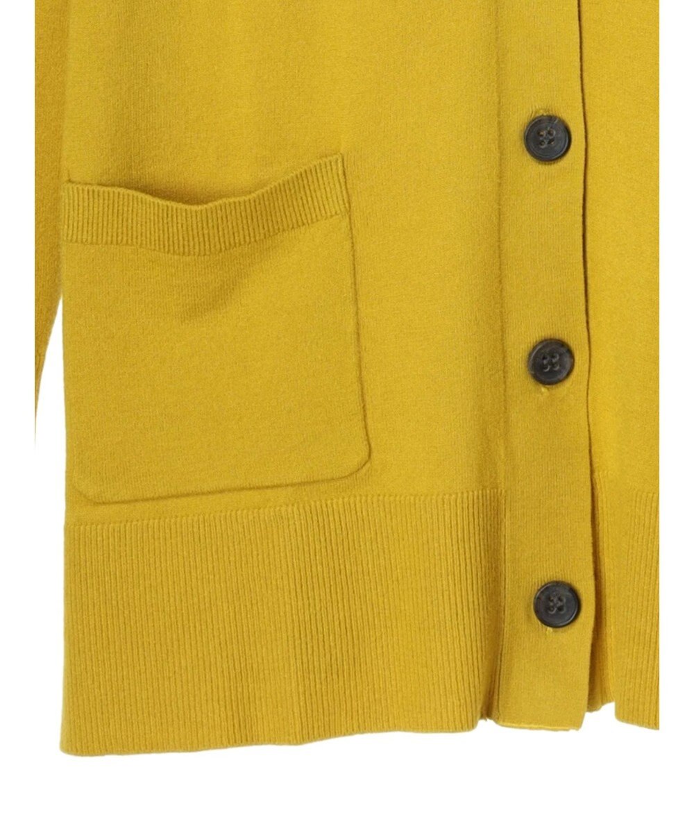 Green Parks もちやわ　Ｖネックミディ丈ニットカーディガン 