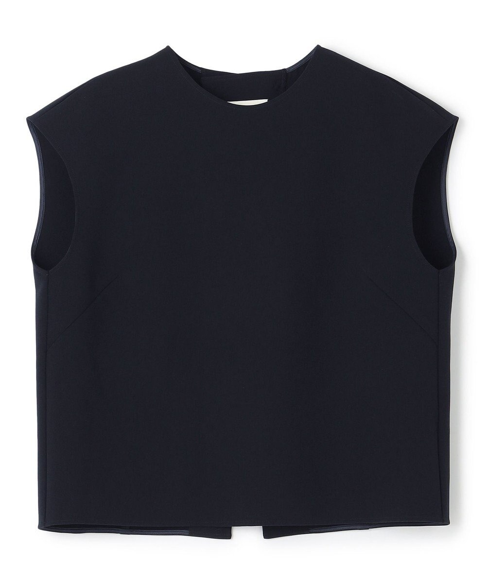 uncrave 【撥水・洗濯機洗い可】プルーフダブルクロス バックオープンブラウス（uncrave WHITE） 