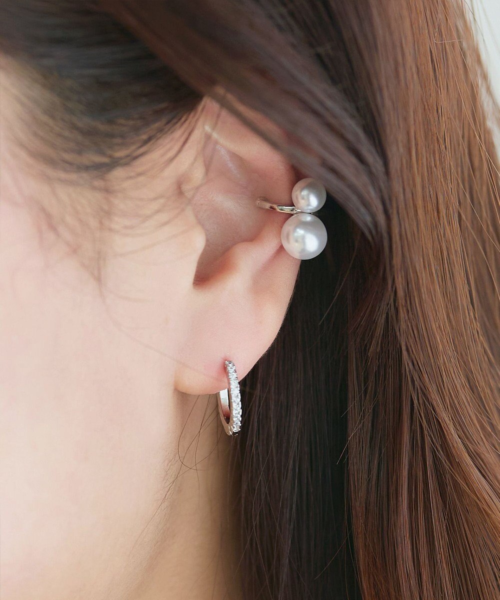 Tiaclasse 【選べる2種類】パールイヤーカフ 