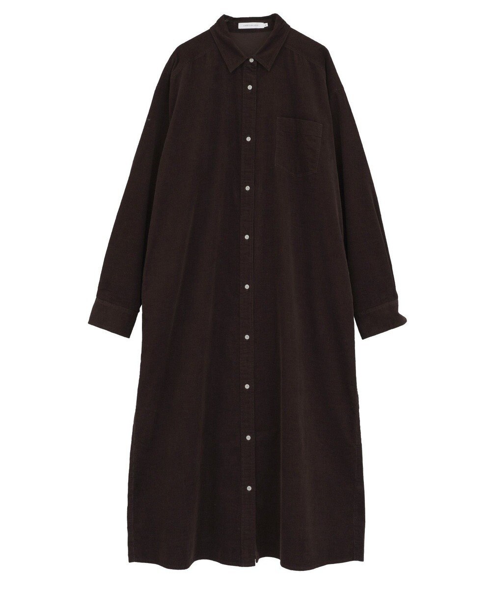 AMERICAN HOLIC コーデュロイシャツワンピース 