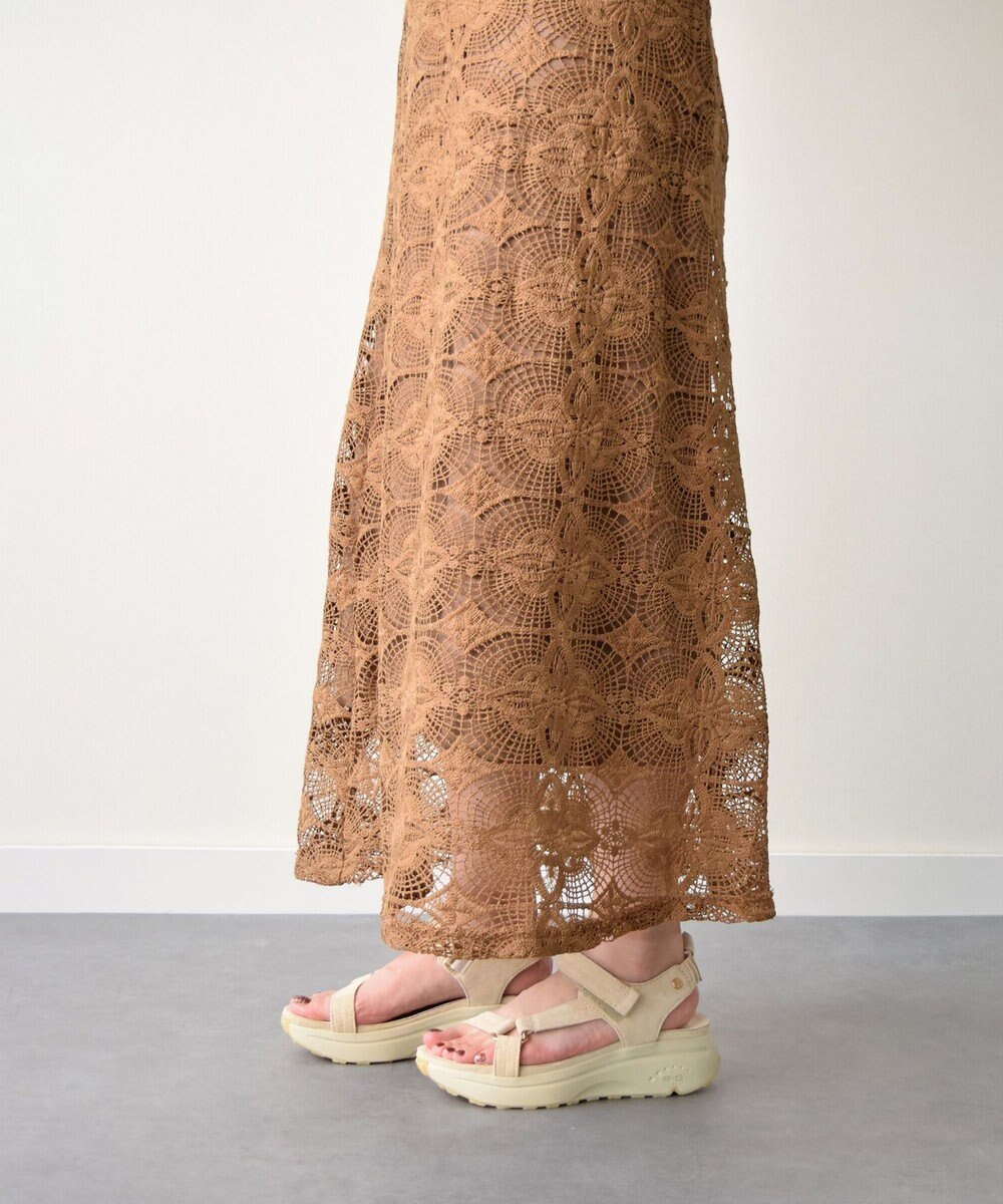 INTER-CHAUSSURES 【BUSSOLA】厚底アンクルストラップサンダル 