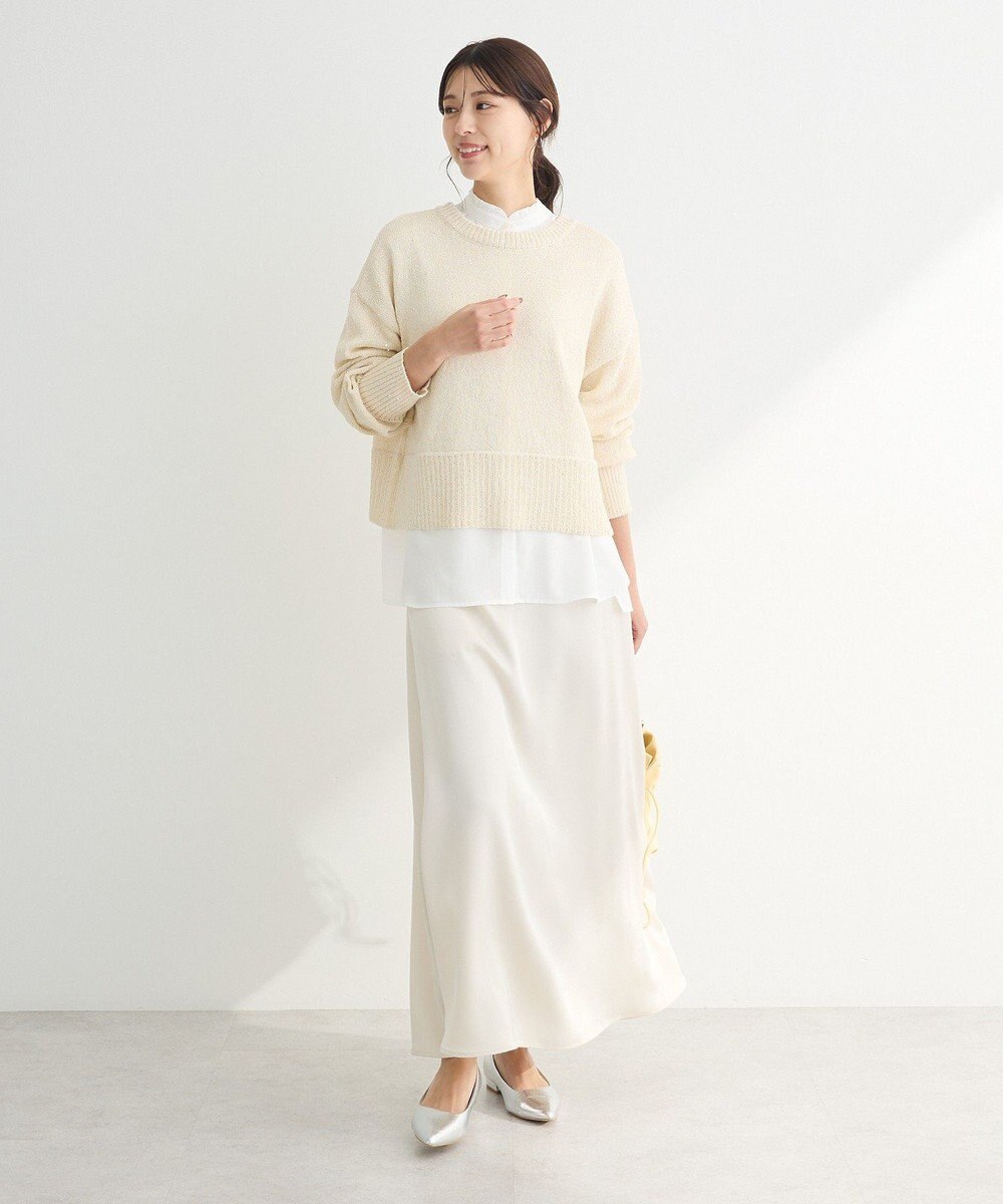 Green Parks ・Ｐｅｔｉｔ　Ｆｌｅｕｒ　サテンフレアスカート 