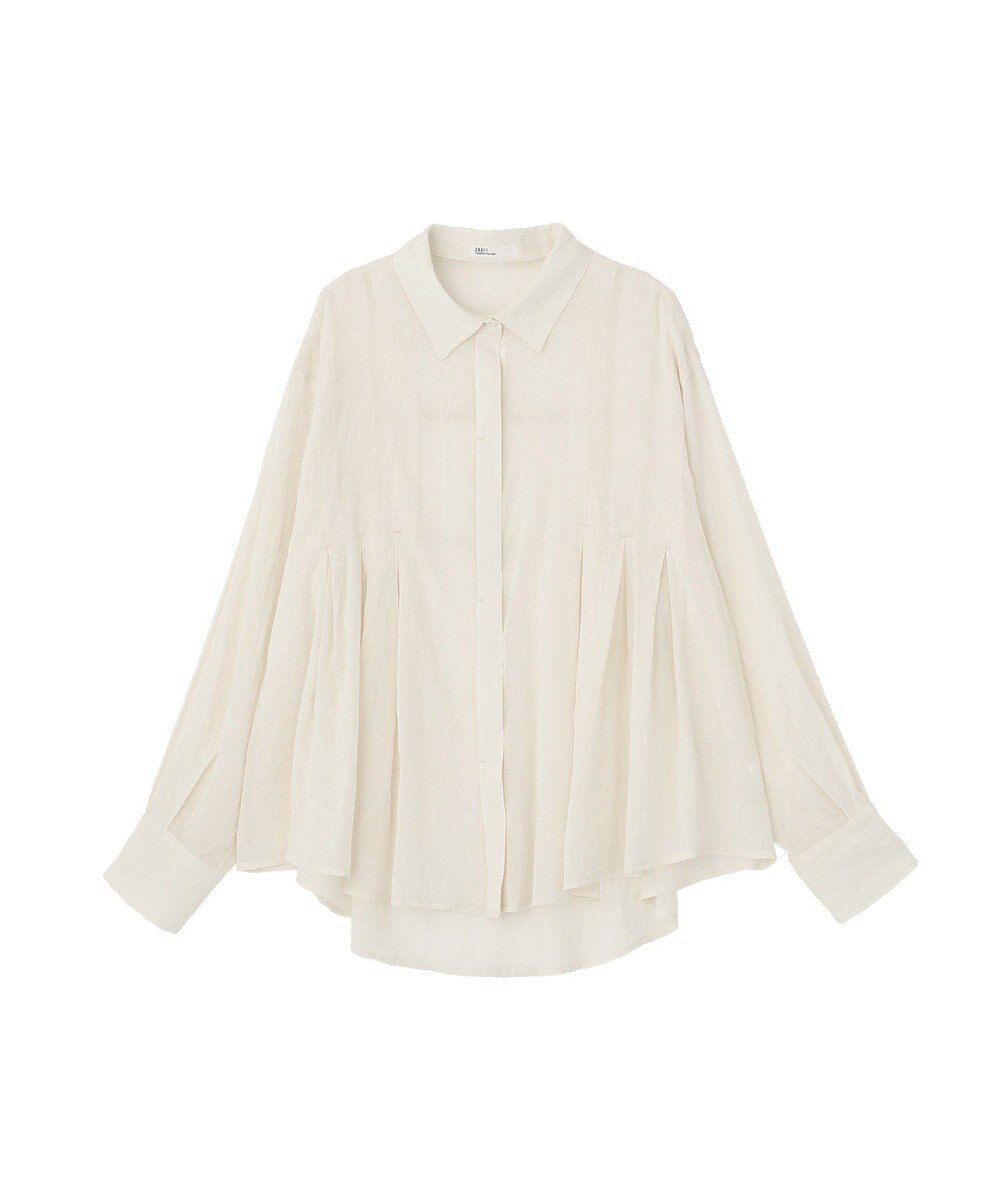 CRAFT STANDARD BOUTIQUE ヴィンテージボイルタックフレアシャツ 