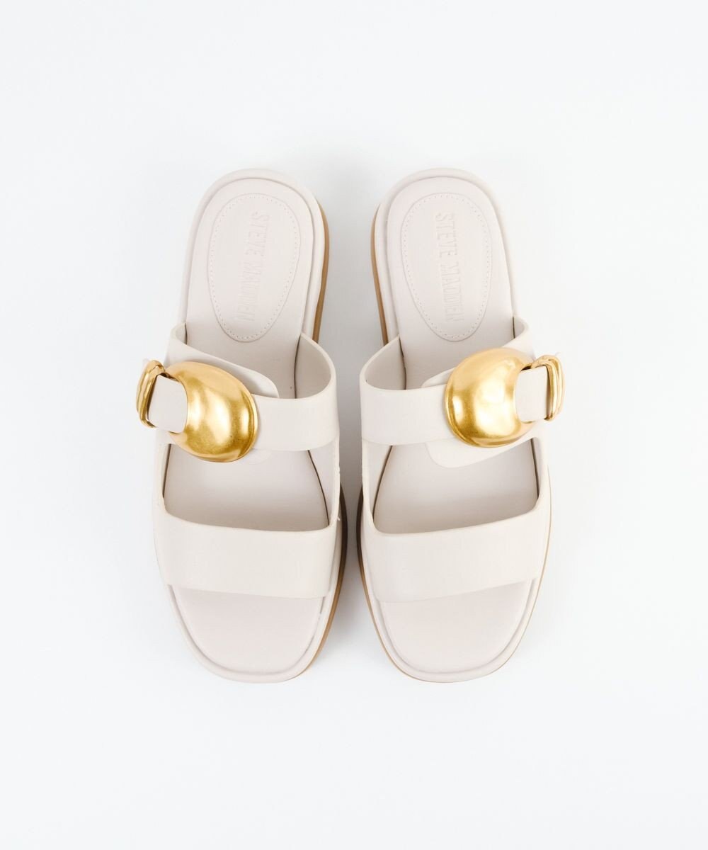 STEVE MADDEN BAY-RIDGE ビッグバックルフラットサンダル 