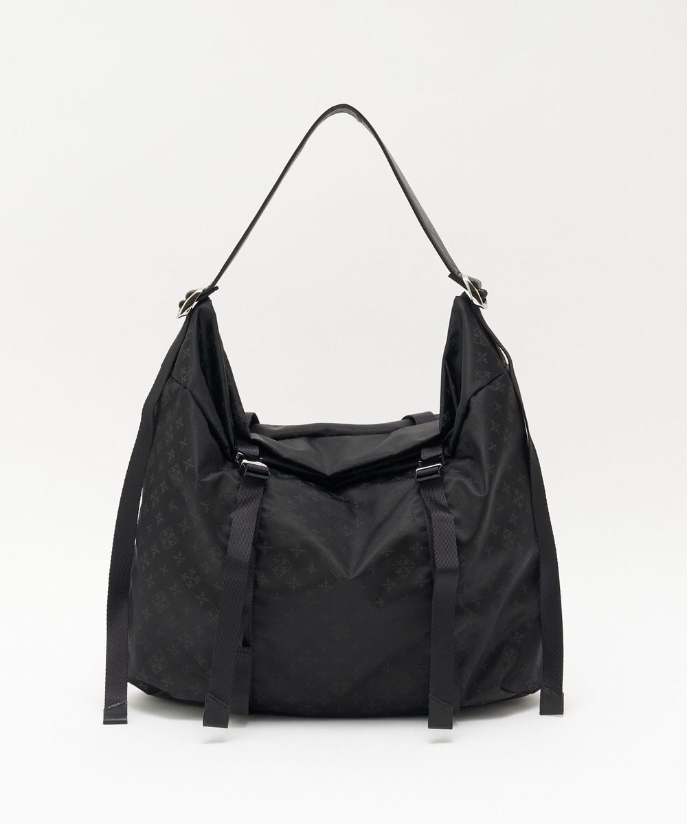 russet ナイロンジャガードメタルバックルショルダーバッグ L(CE-1656) 