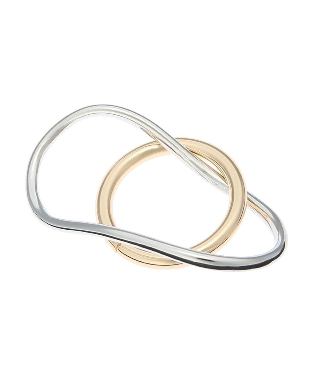 AMERICAN HOLIC オーバーラッピングダブルリング 