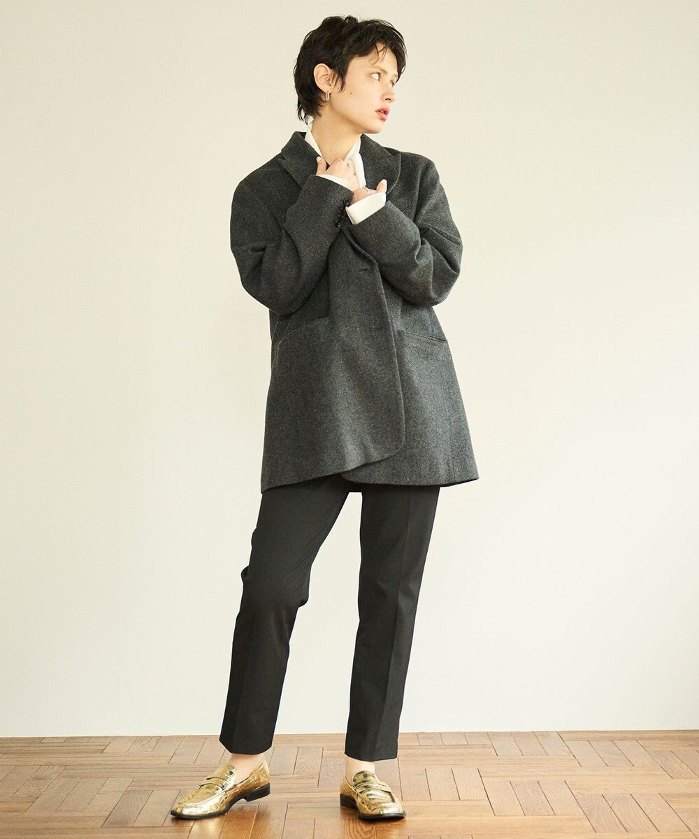 #Newans ウールテーラードジャケットコート 