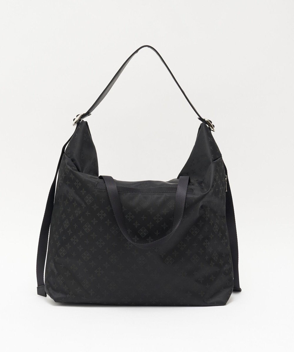 russet ナイロンジャガードメタルバックルショルダーバッグ L(CE-1656) 