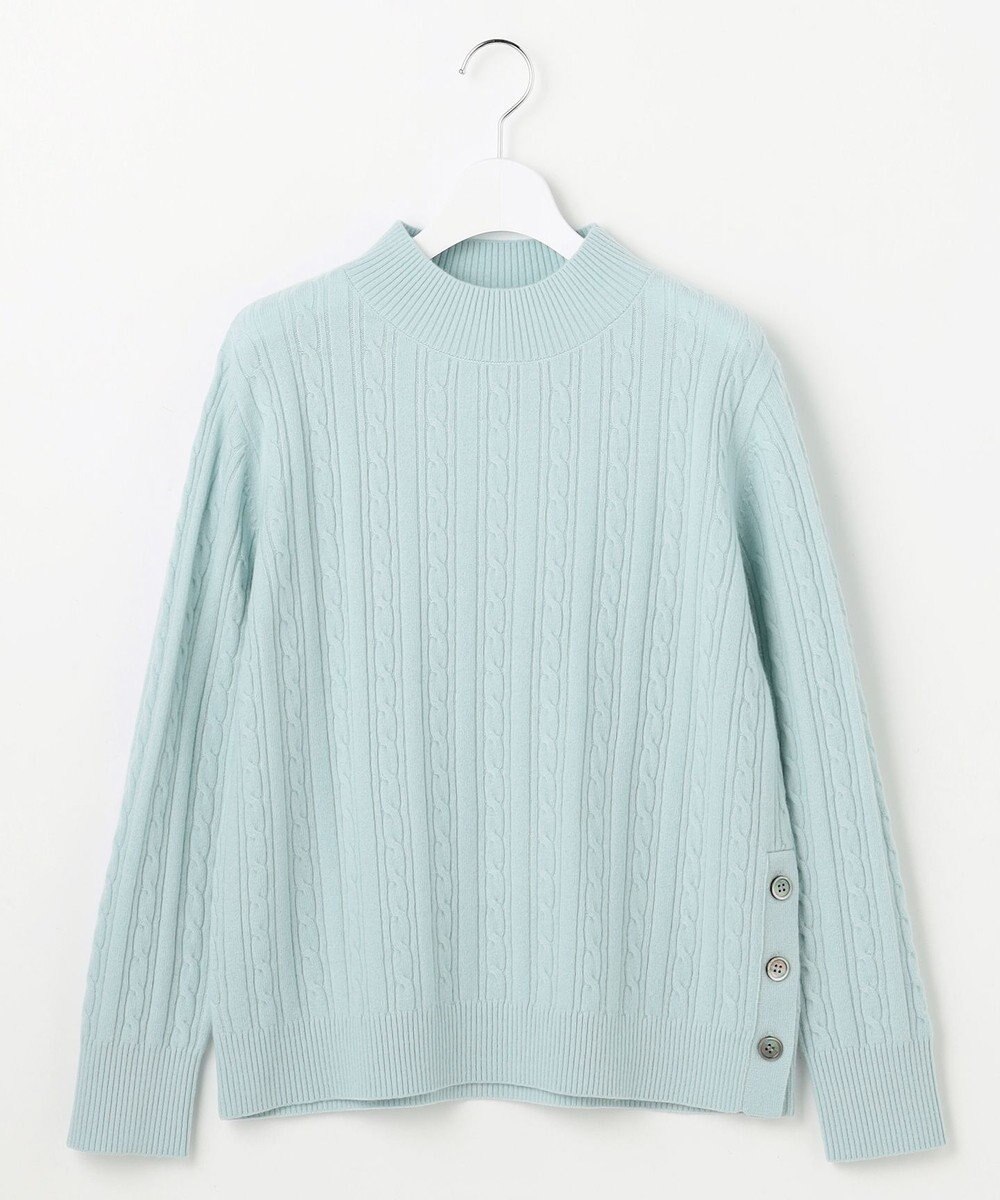 J.PRESS LADIES L WOOL BLEND AIR ハイネック ニット 