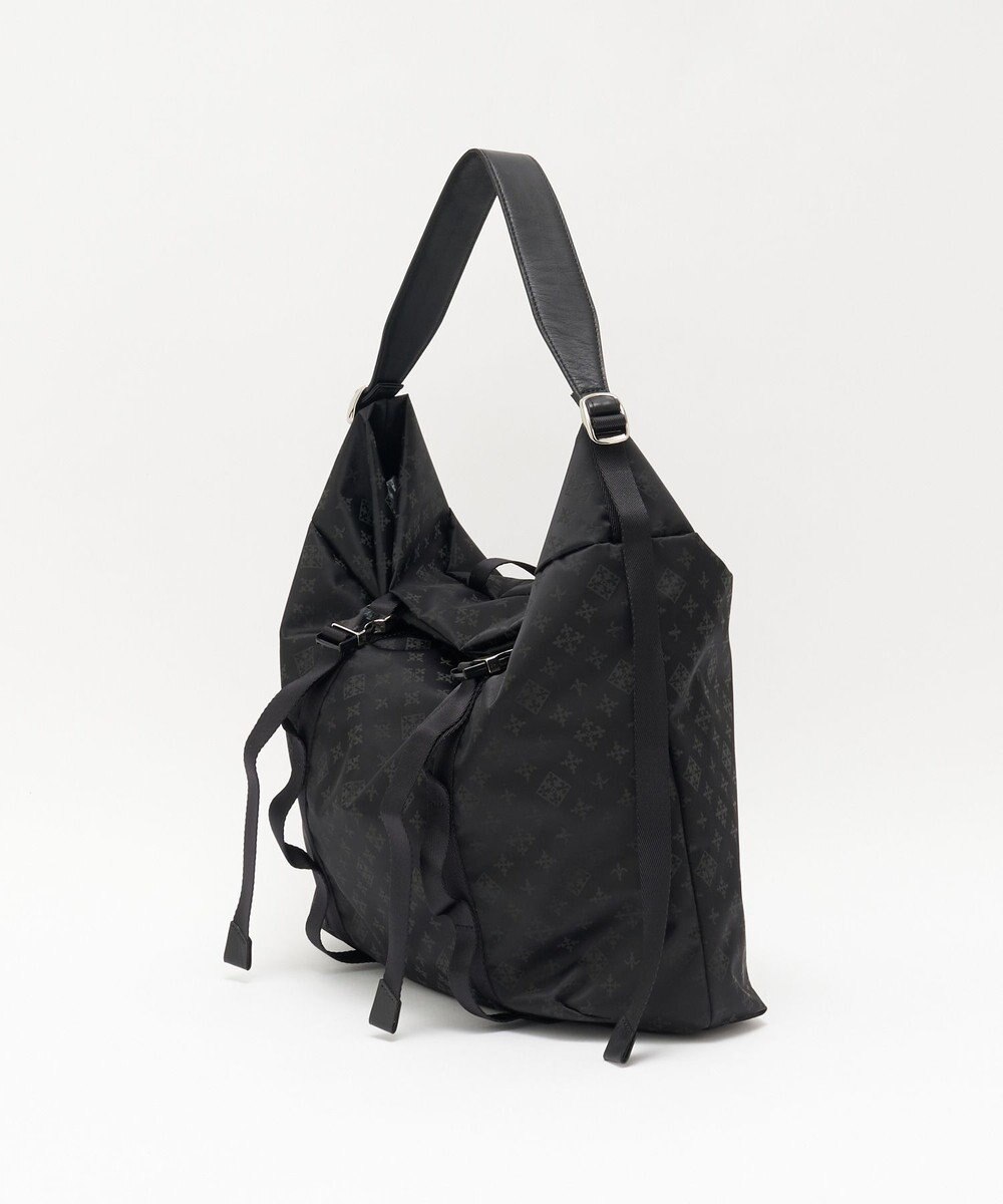 russet ナイロンジャガードメタルバックルショルダーバッグ L(CE-1656) 