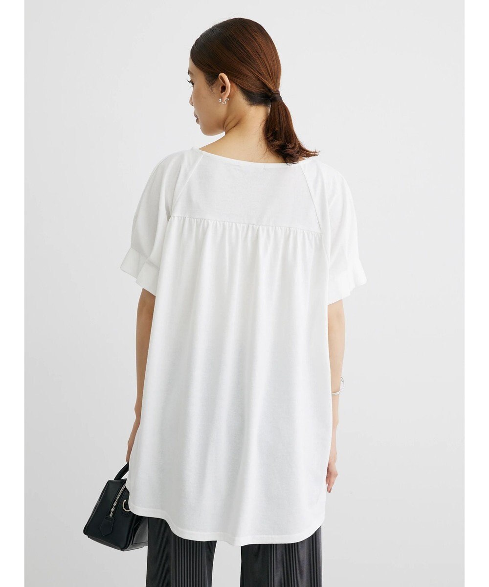 Green Parks 袖タックデザインカットチュニック 