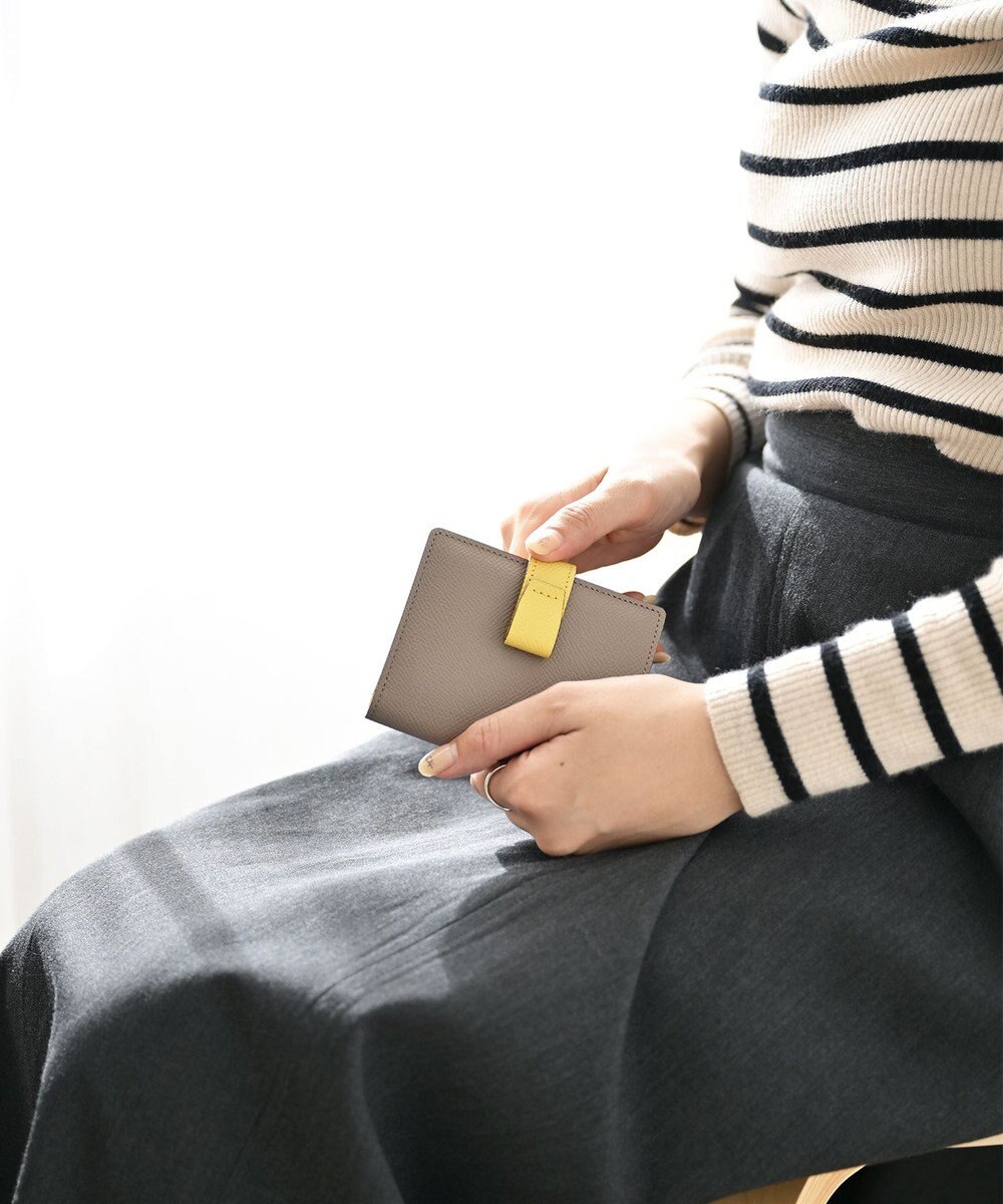 Atelier nuu 日本製 本革 バイカラーnoble 二つ折れウォレット 