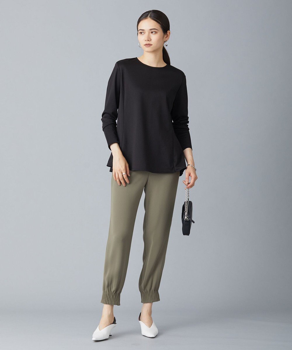 ICB 【WEB限定カラーあり・洗える】ライトダブルクロス ジョガーパンツ 