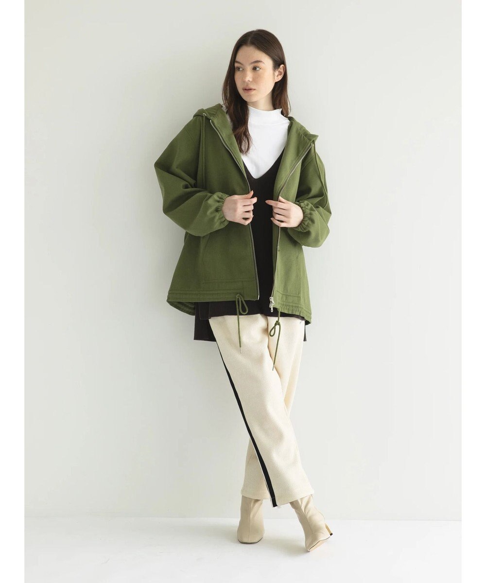 CRAFT STANDARD BOUTIQUE 【2点セット】洗える 60/2 14G片畦Vネックベスト+ロンTEE SET 