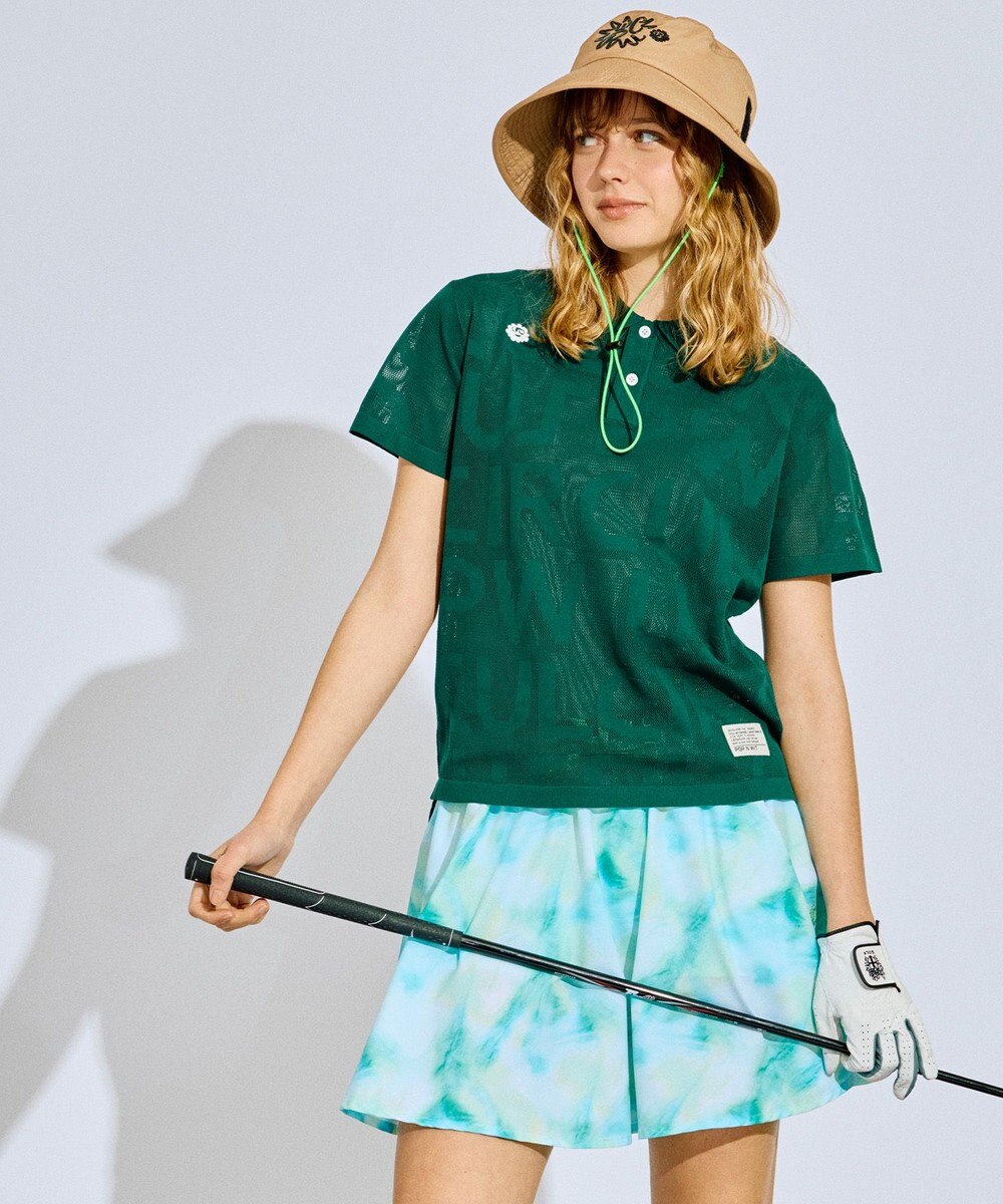 PW CIRCULUS 【ペチパンツ付】【WOMEN】タイダイ フレアスカート ゴルフウェア レディース 