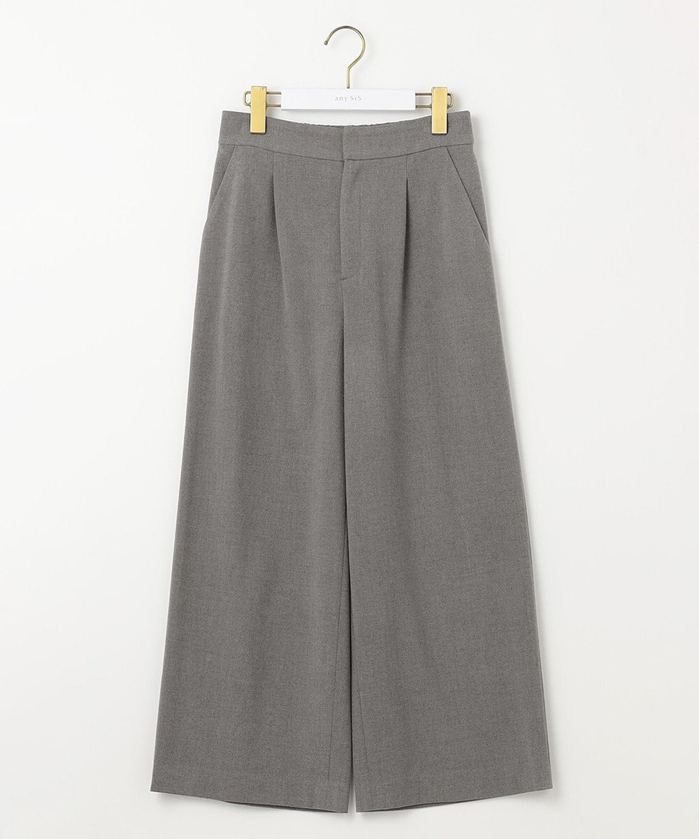 ANY SIS 【シリーズ累計7万本突破！】サーモ2WAYストレッチ ワンタック ワイドパンツ 