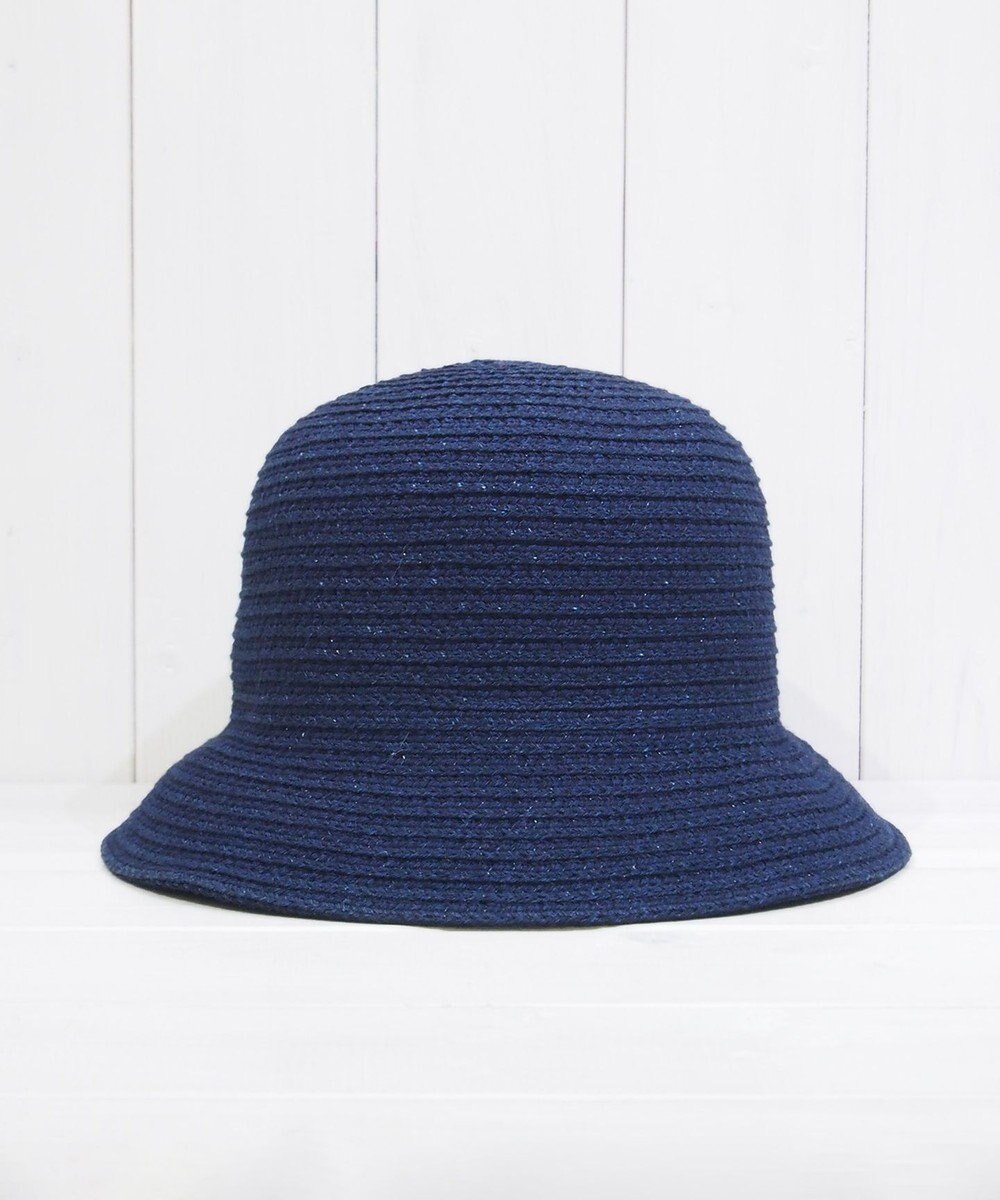石田製帽 インディゴコットンブレード　バケットハット 