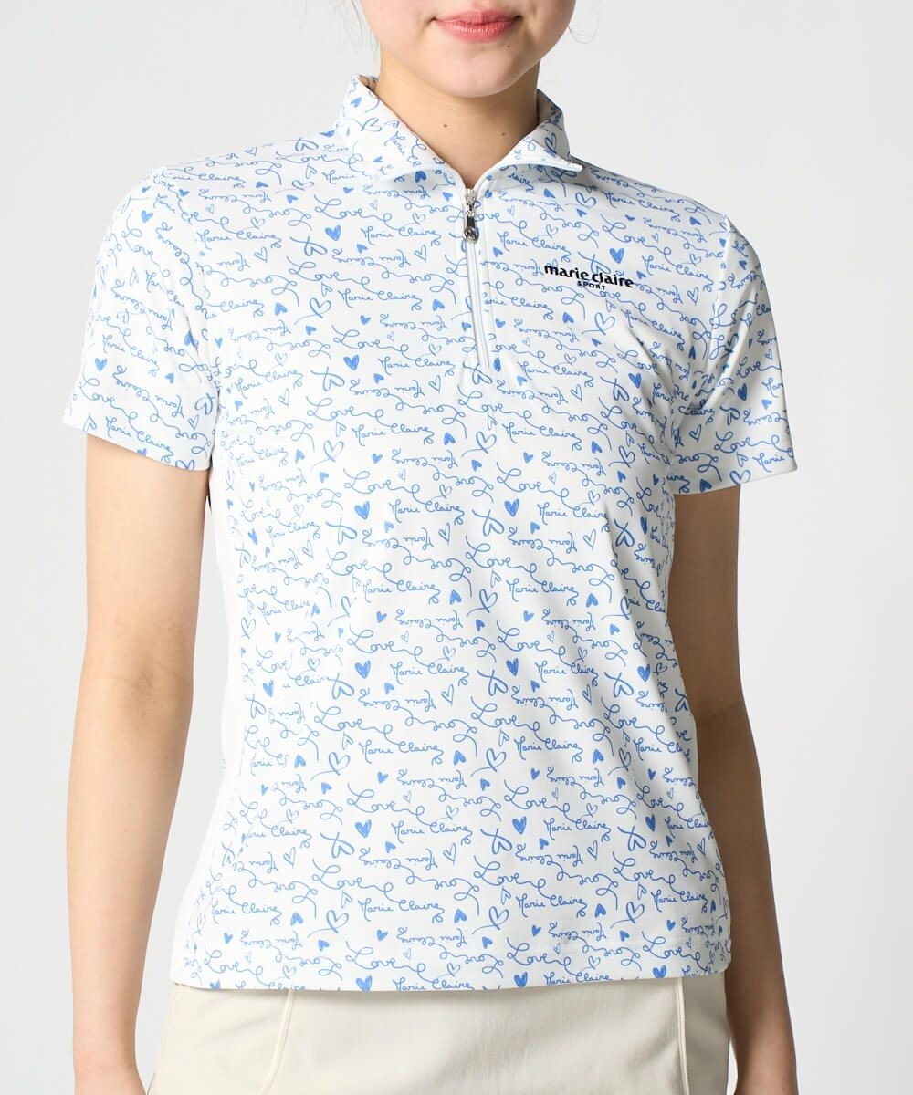 FILA GOLF／marie claire 【marie claire SPORT】 半袖ハイネックガラ 