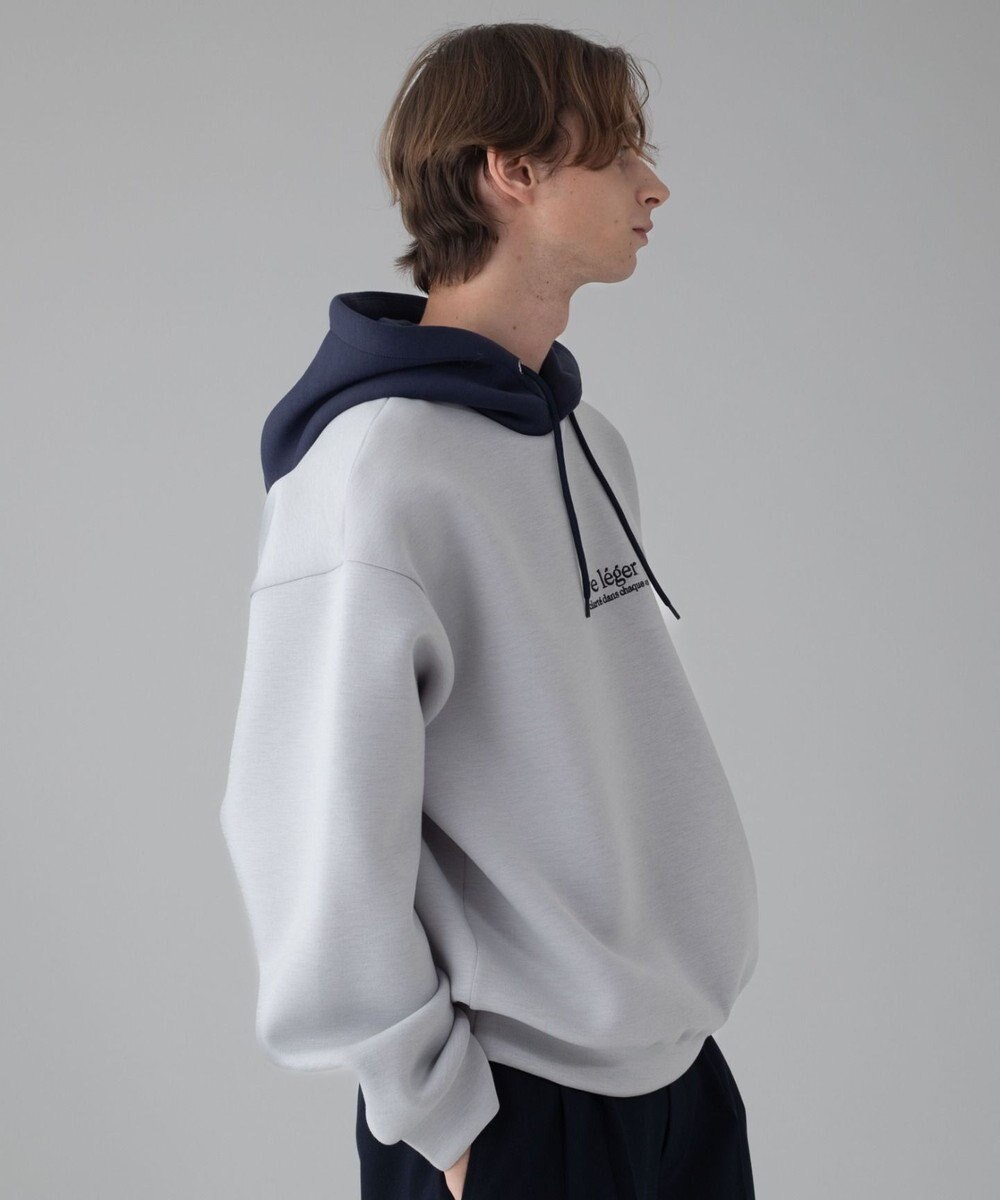 WEGO 【ユニセックス着用ITEM/MLサイズ展開】ワンポイントバイカラープルパーカー 