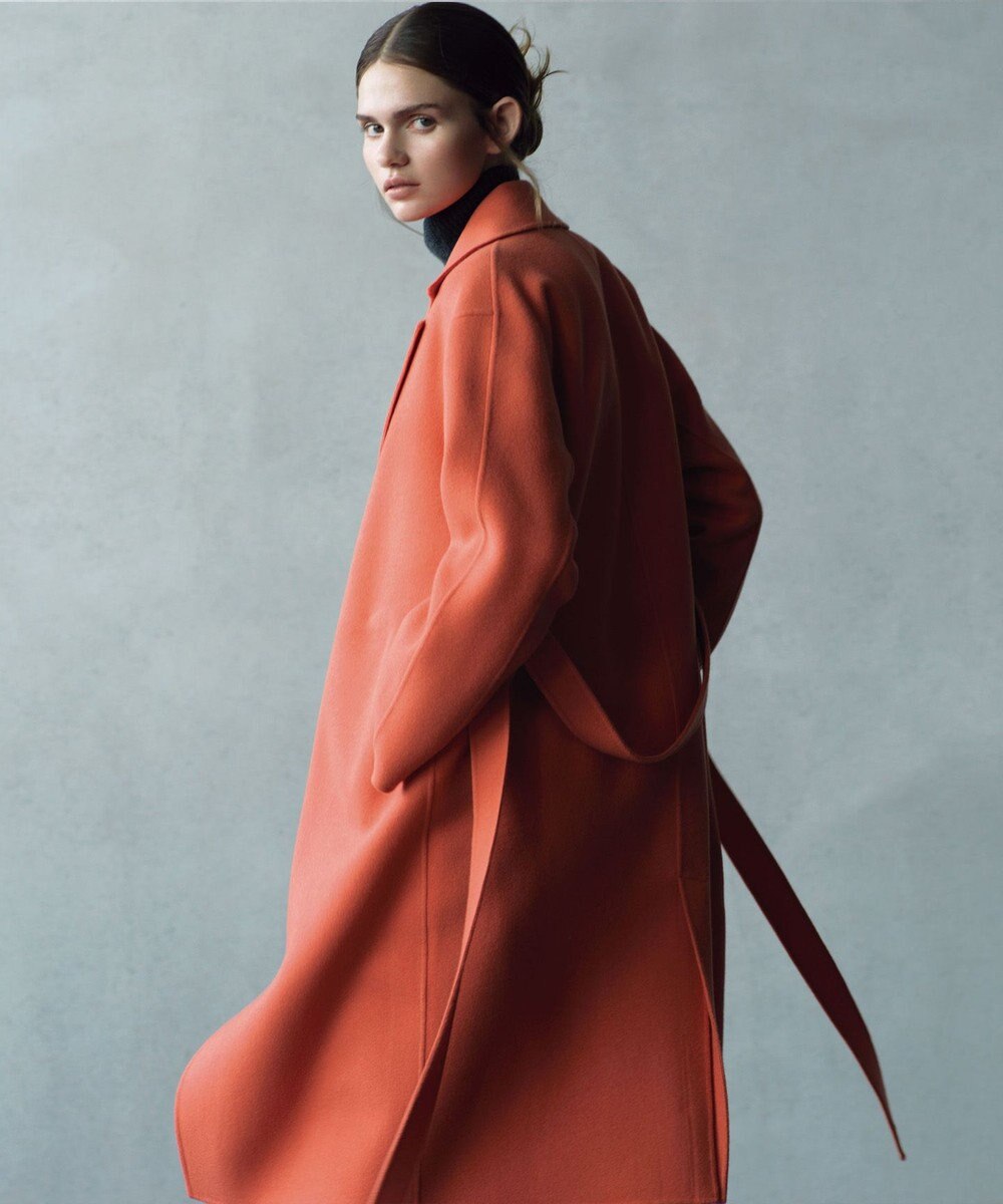 23区 S 【R(アール)】ウールメルトンリバー ロング ラップコート 