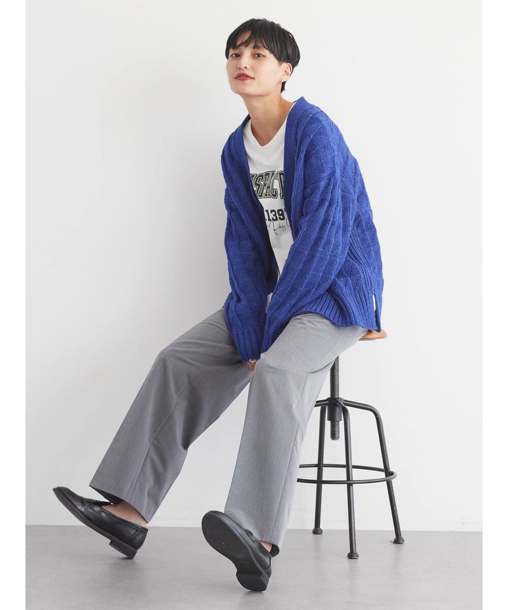 AMERICAN HOLIC スクエア柄Ｖネックニットカーディガン 