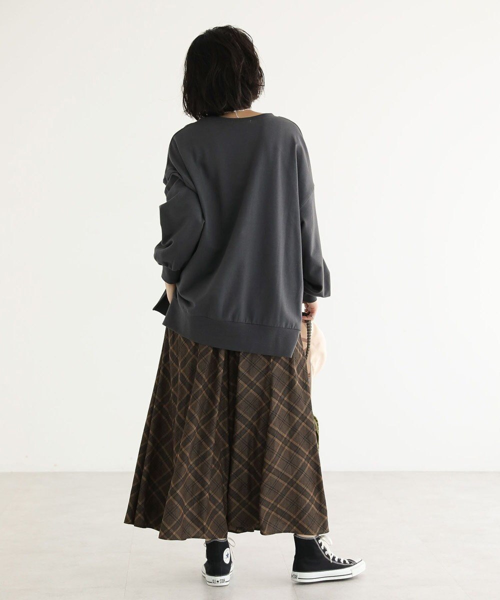 Green Parks カレッジロゴ裏毛チュニック 