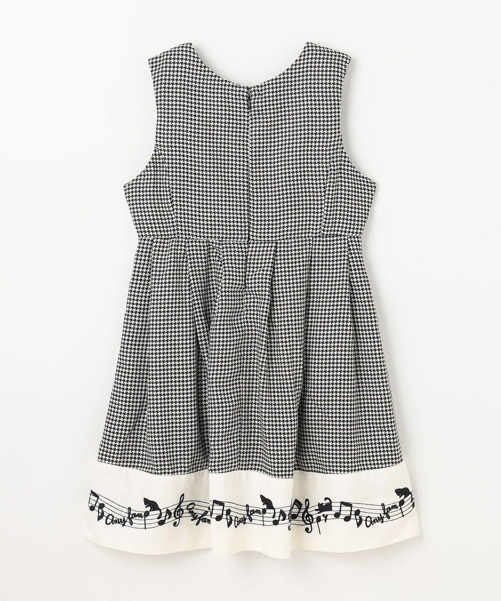 ANY KIDS モノトーン音符ジャンパースカート 