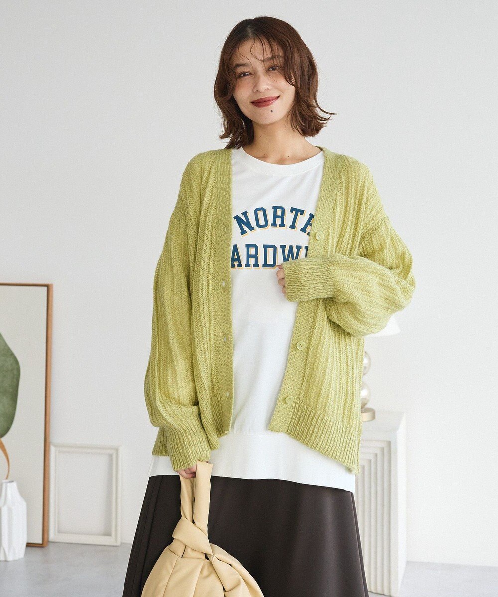 Green Parks カレッジロゴ裏毛チュニック 