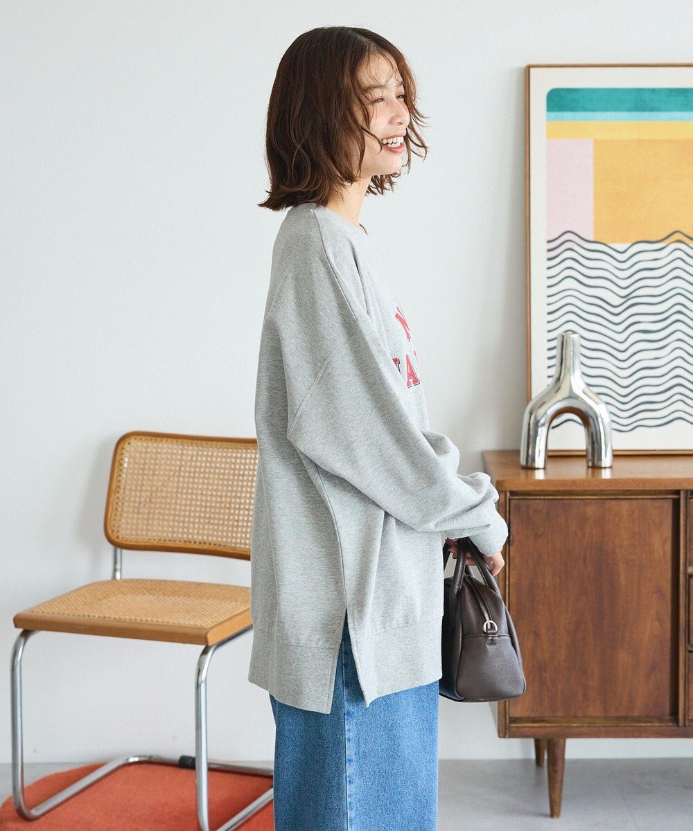 Green Parks カレッジロゴ裏毛チュニック 