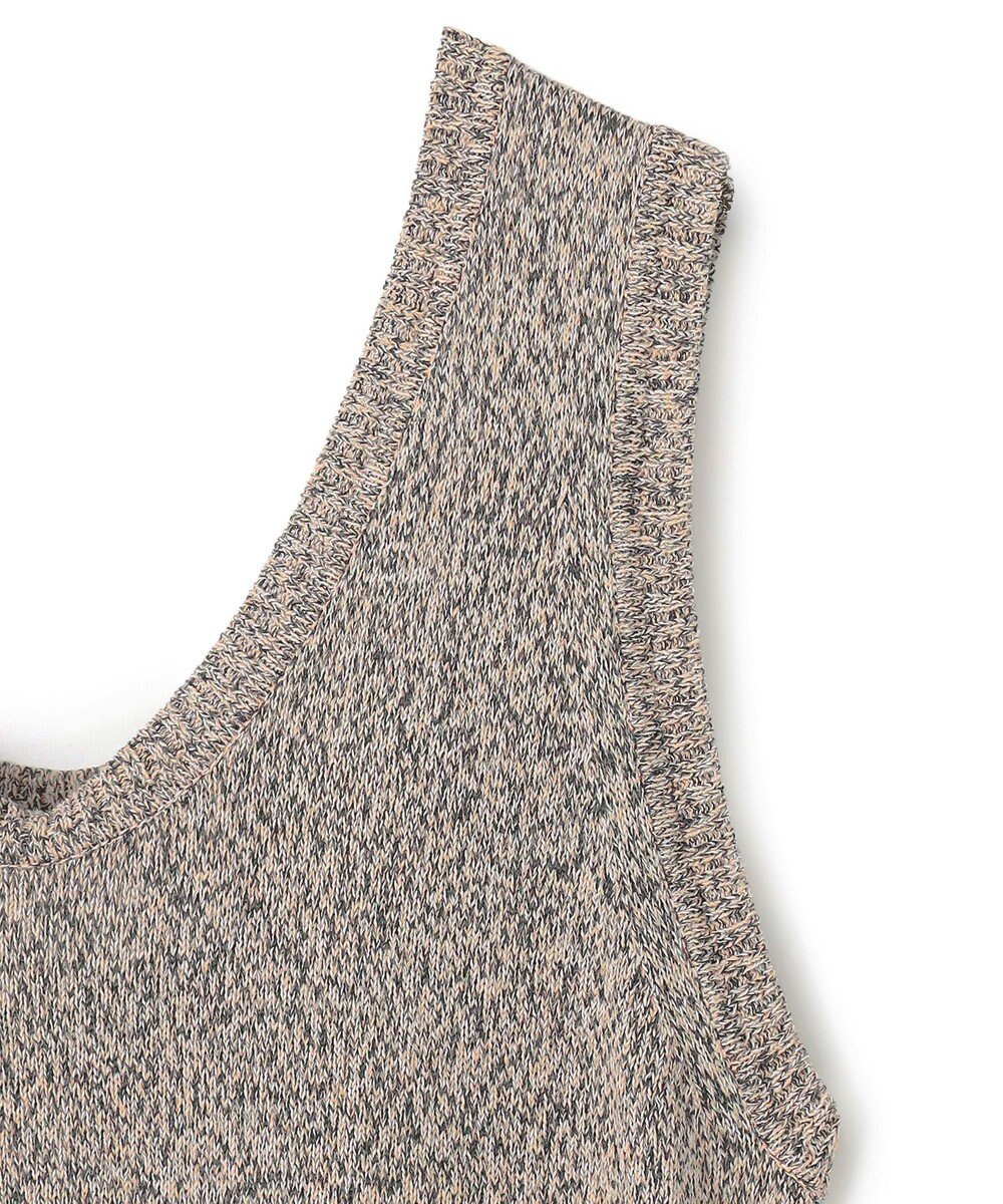 BEIGE， AGATE / Uネック メランジニットドレス 