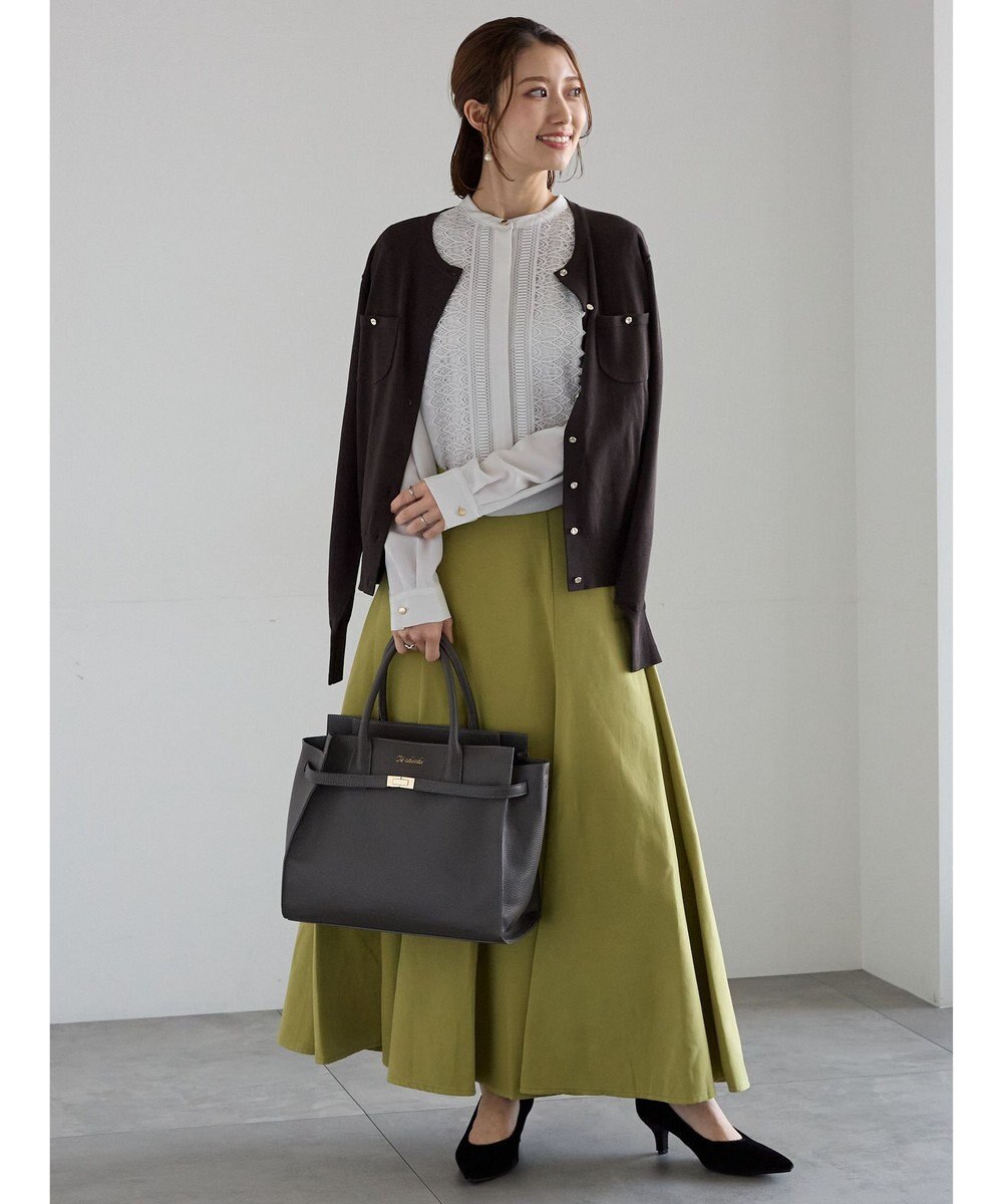 Te chichi サイドボタンピーチフレアスカート 