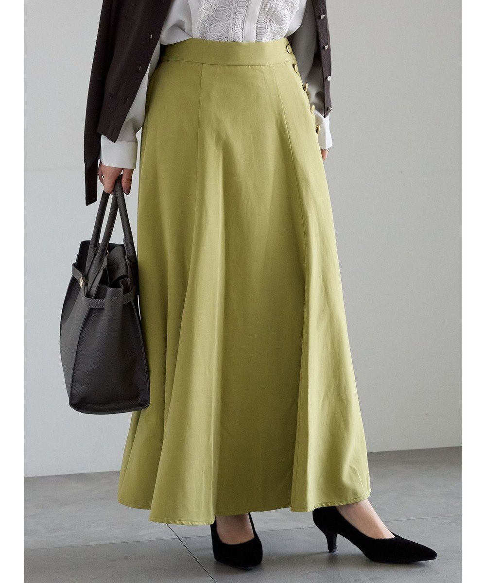 Te chichi サイドボタンピーチフレアスカート 