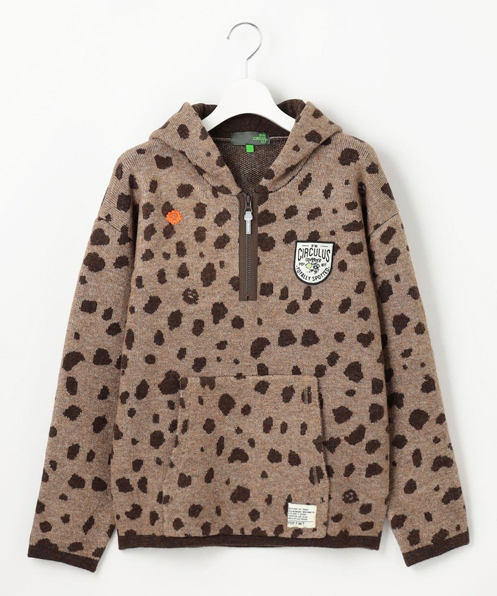 PW CIRCULUS 【WOMEN】SNOW LEOPARD柄フーディー 