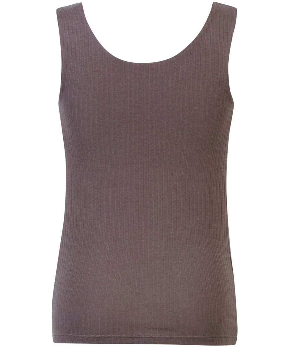 Wing カップ付きタンクトップ 綿混素材(身生地) ラク きれいなバストシルエット 【シンクロブラトップ リブタイプ】 ノースリーブ ブラトップ ET1172 ウイング／ワコール 